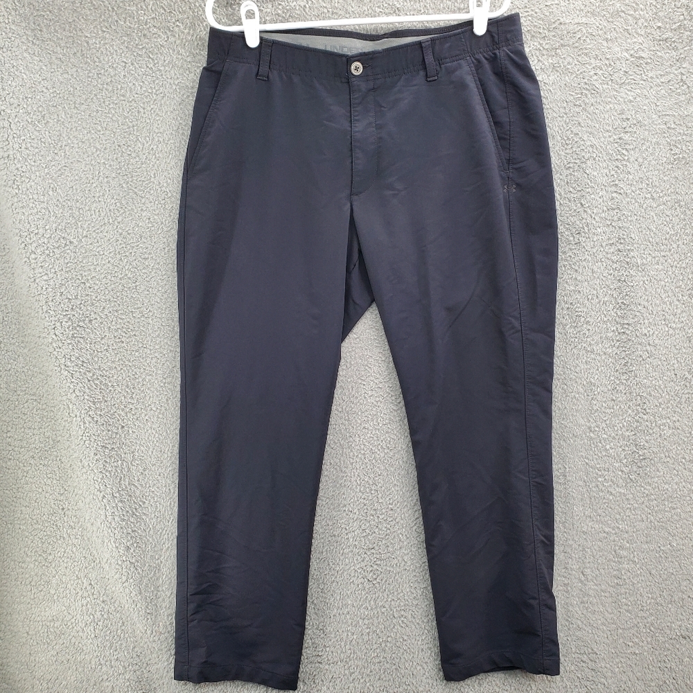 Under Armour Mens Match Play Vented Pants Golf Black Under Armour Mens Match Play Vented Pants Golf Black